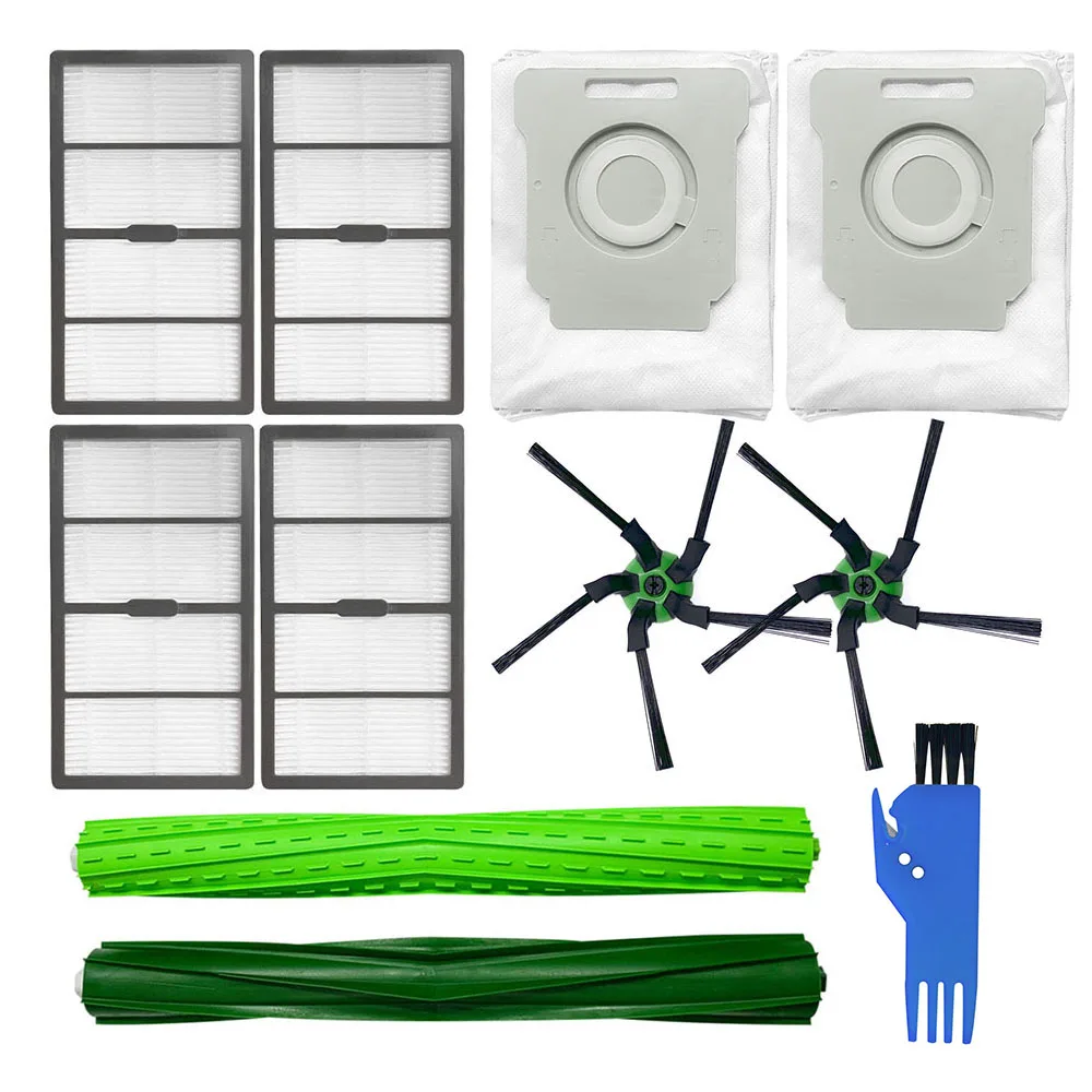 Hepa フィルターサイドブラシ iRobot ルンバ S9 S9 + ダストバッグ HEPA フィルタータイヤスキンメインブラシ掃除機アクセサリー