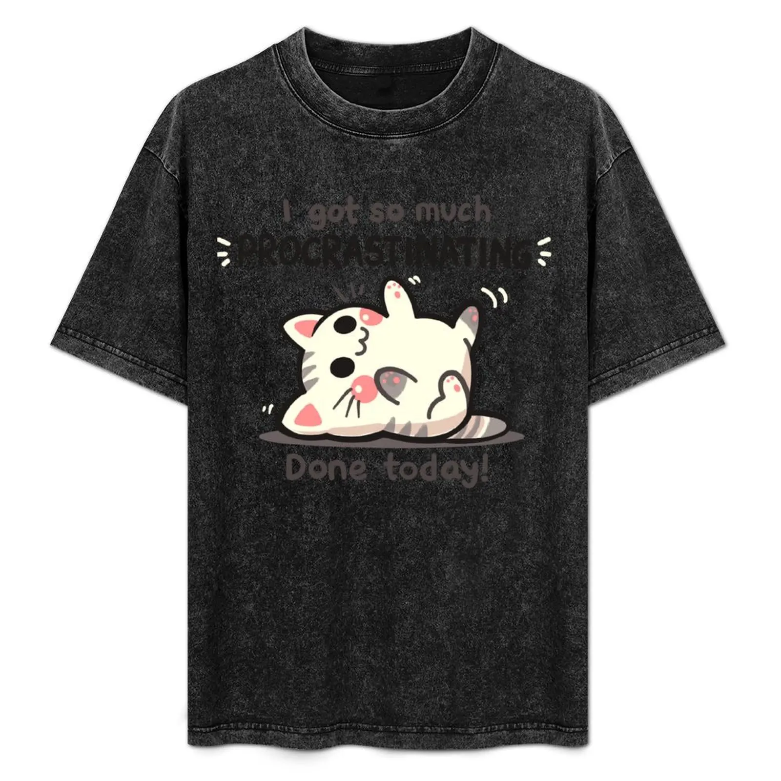 

Procrastinating Cat T-Shirt Sports Casual Breathable Tee Shirt