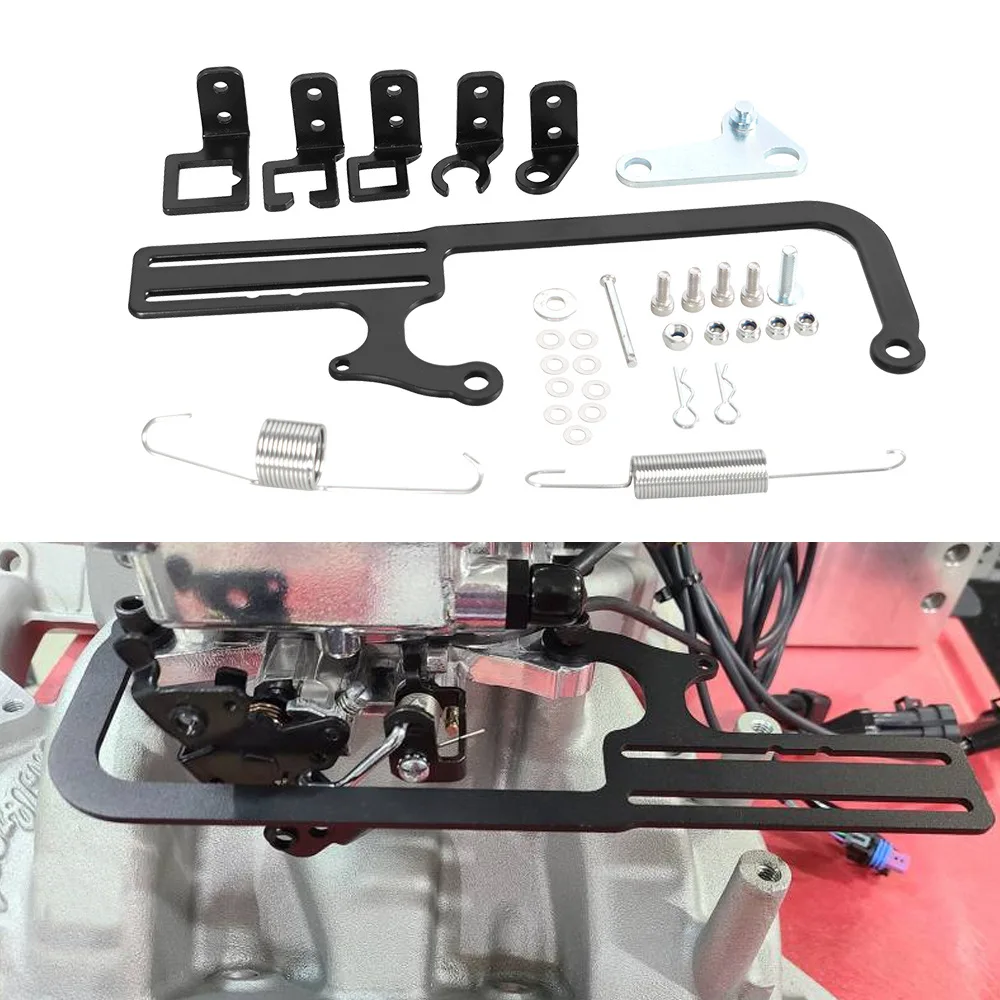 

304147 EZ-EFI Cable Mount Kit Carburetor Throttle Cable Mount Bracket Steel Black