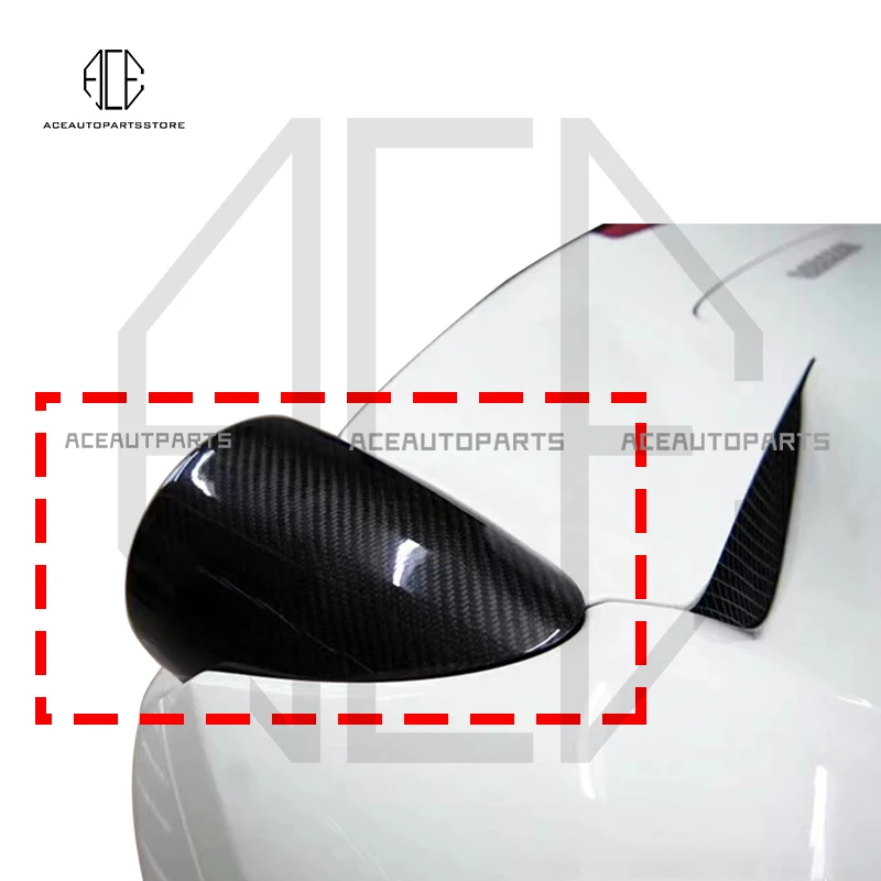 

Real Carbon Fiber Rear Lamp Tail lights Cover Bodykit Accessories fit For Ferrari F458