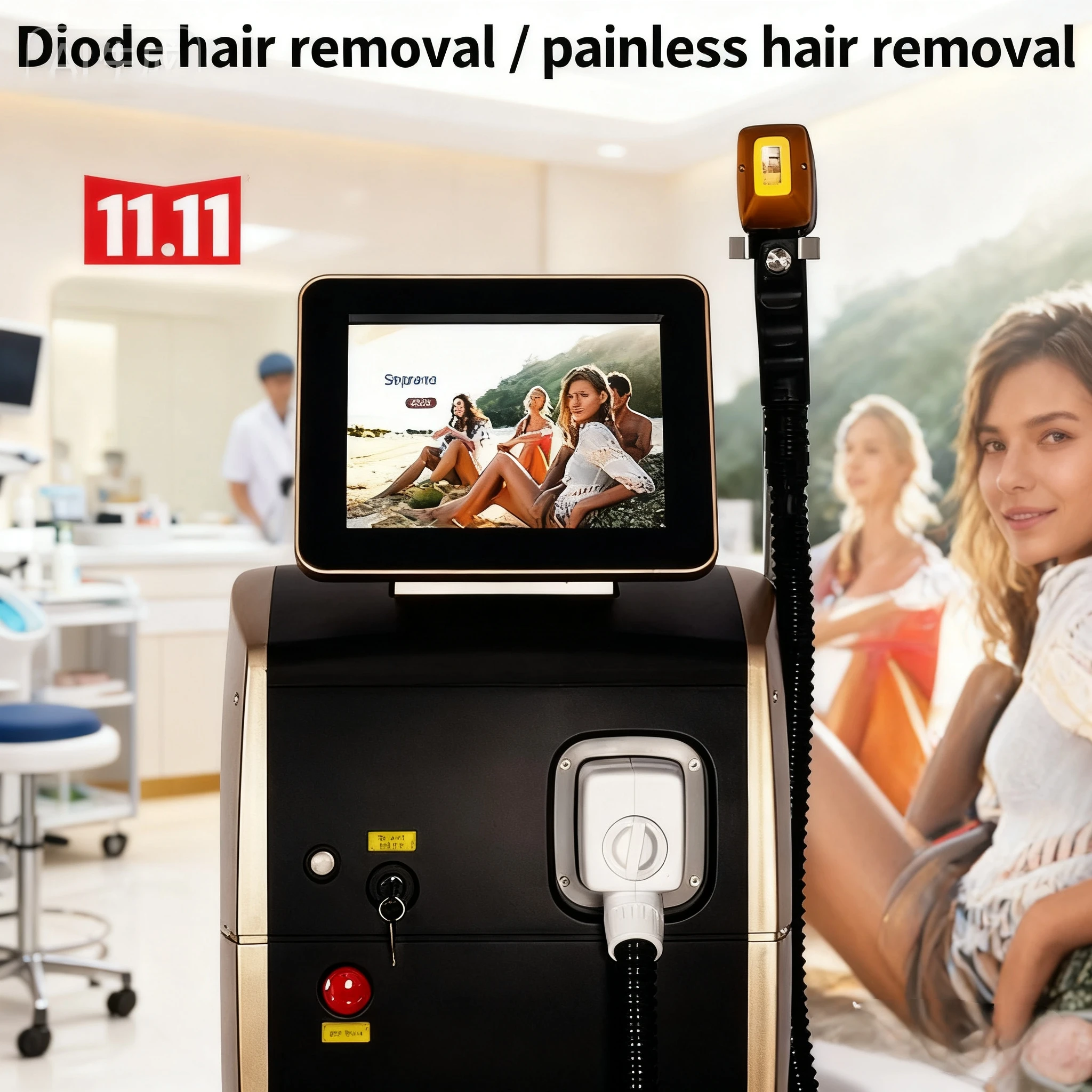 

2025 Limited-time Special Offer: Diode Laser for Hair Removal and Skin Rejuvenation - Permanent Painless Equipment with Three Wa