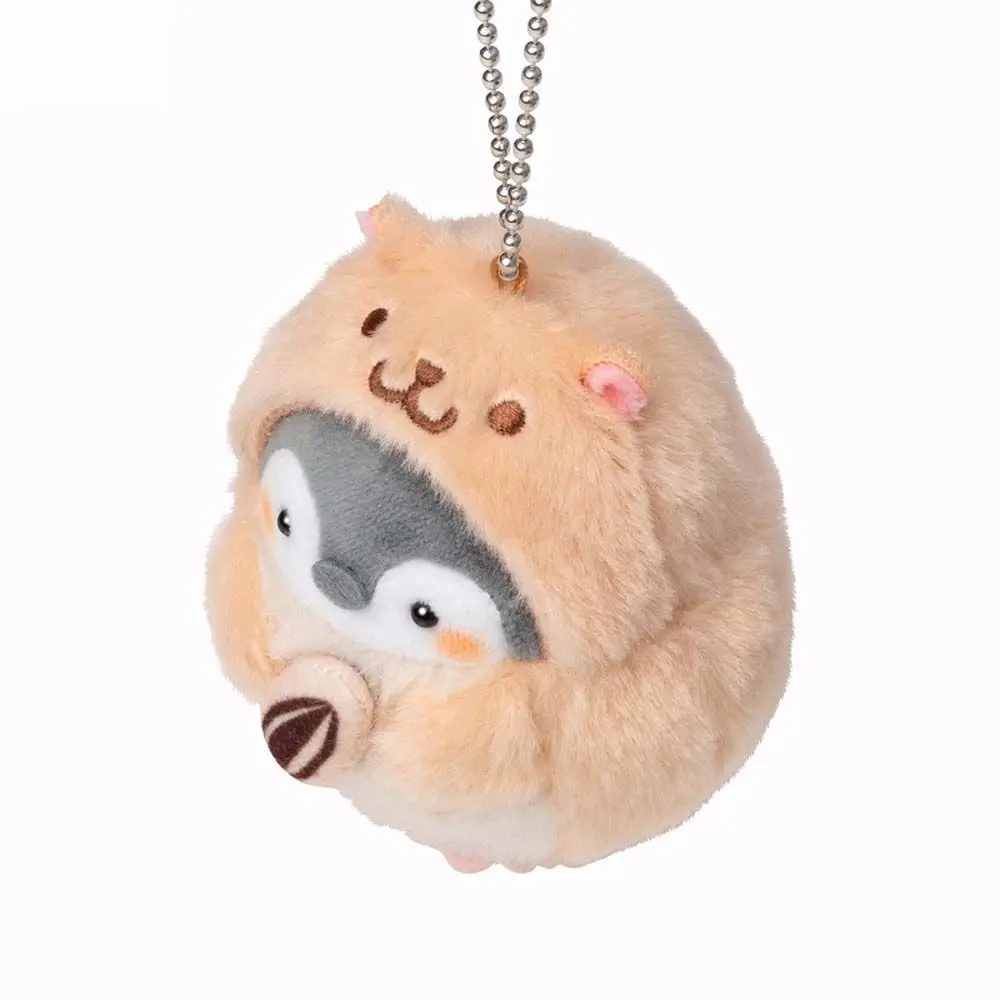 Cartoon Ornament Tasche Anhänger Tier Plüsch Spielzeug Hamster Schlüsselanhänger Plüsch Schlüsselanhänger Plüsch Puppen Stofftiere Pinguin Plüsch Puppe