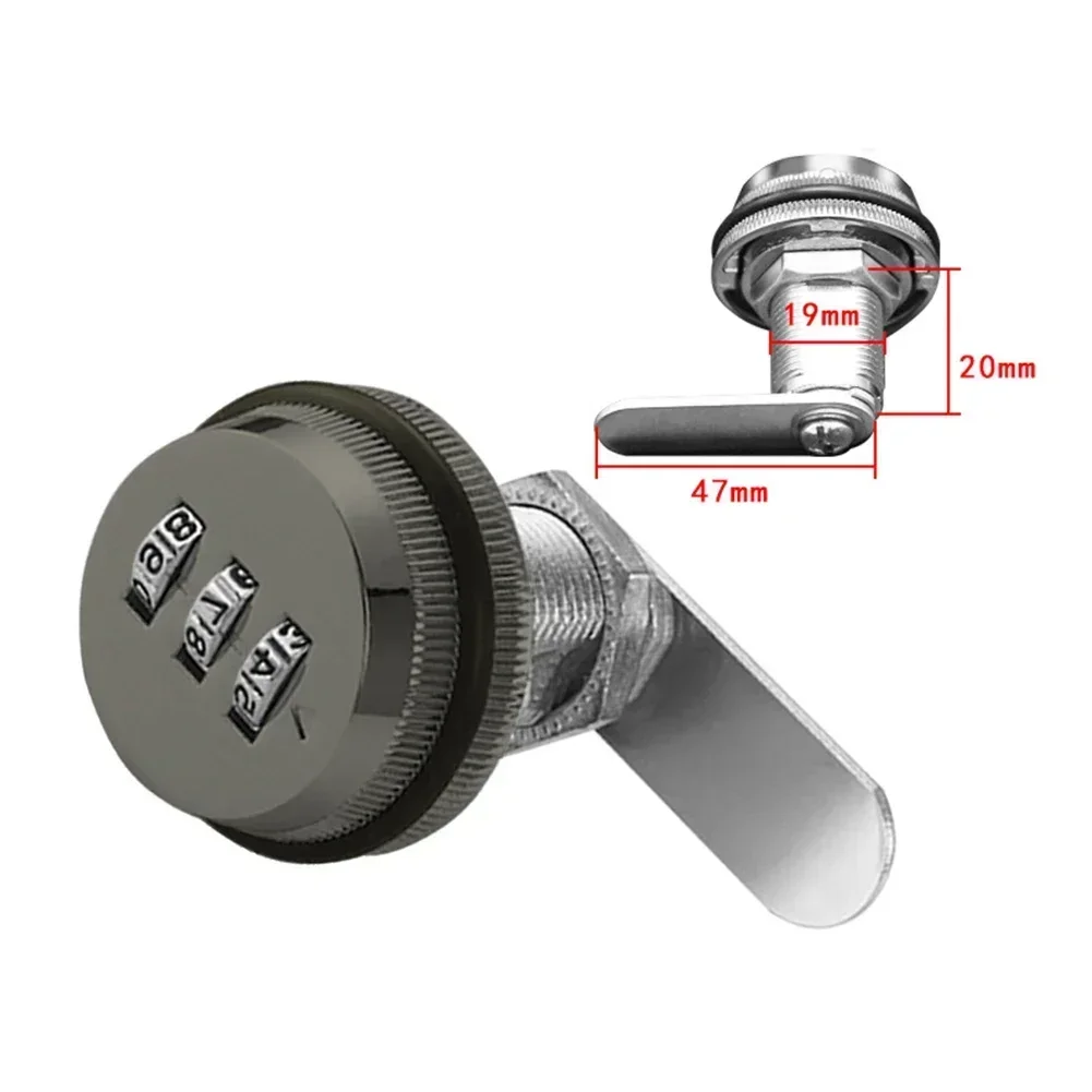 New Parts Lock 1 Pack Tool 3Digital Locker Post Replacement Accessories Alloy Zinc Box Cabinet Code Combination