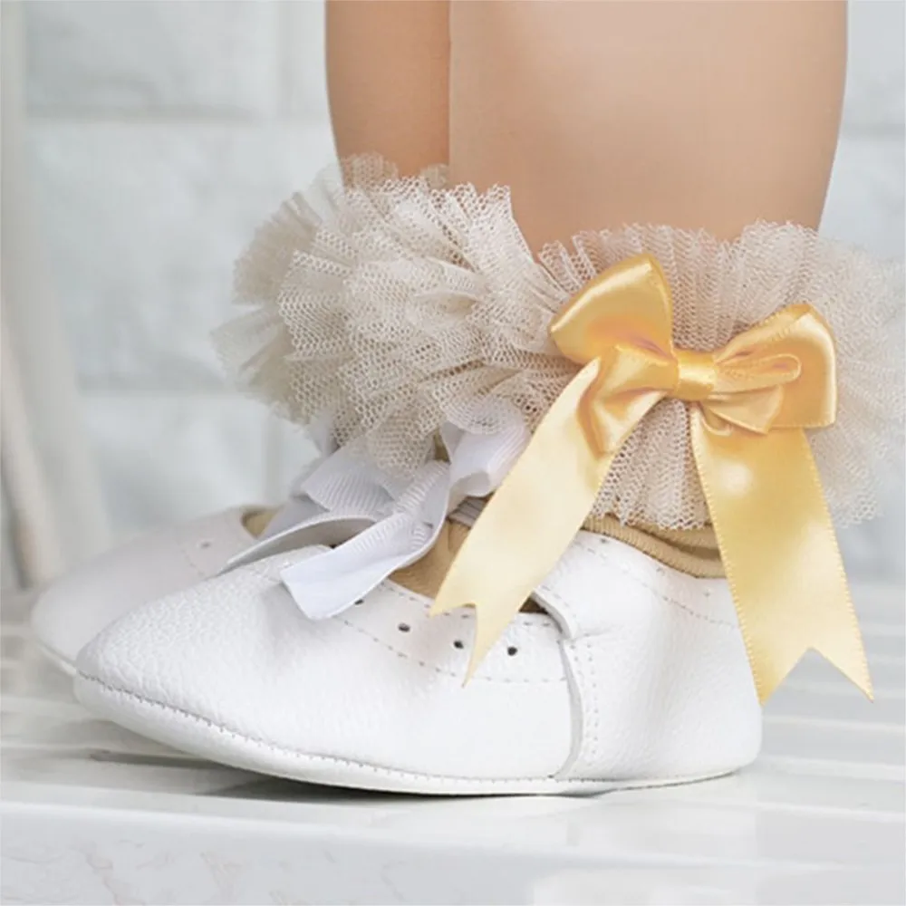 Lace Floral Baby Socks 0-8 Years Toddlers Infants Cotton Ankle Bow Sock Baby Girls Princess Cute Socks new Fashion