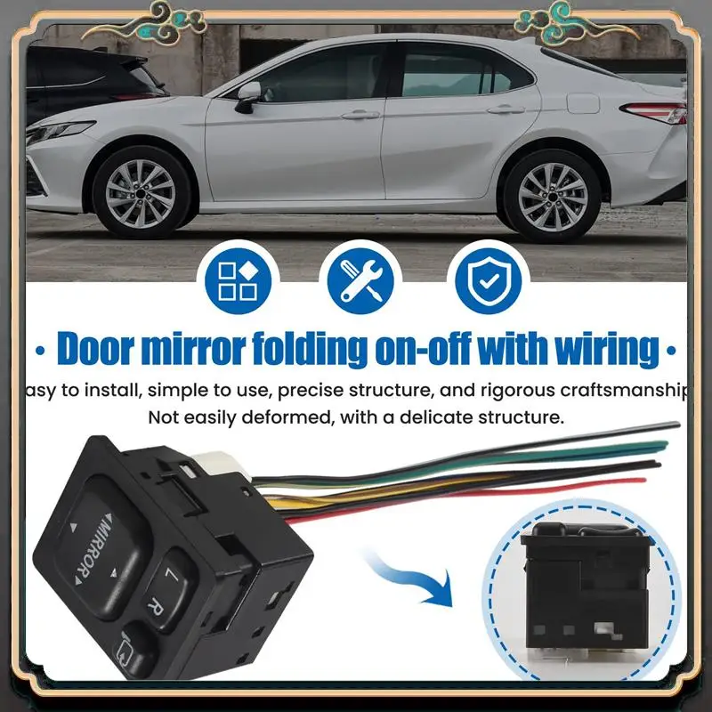 

M45K-New Door Mirror Folding Switch Fit For Toyota Camry Vios Rav4 Scion Lexus 84872-52040