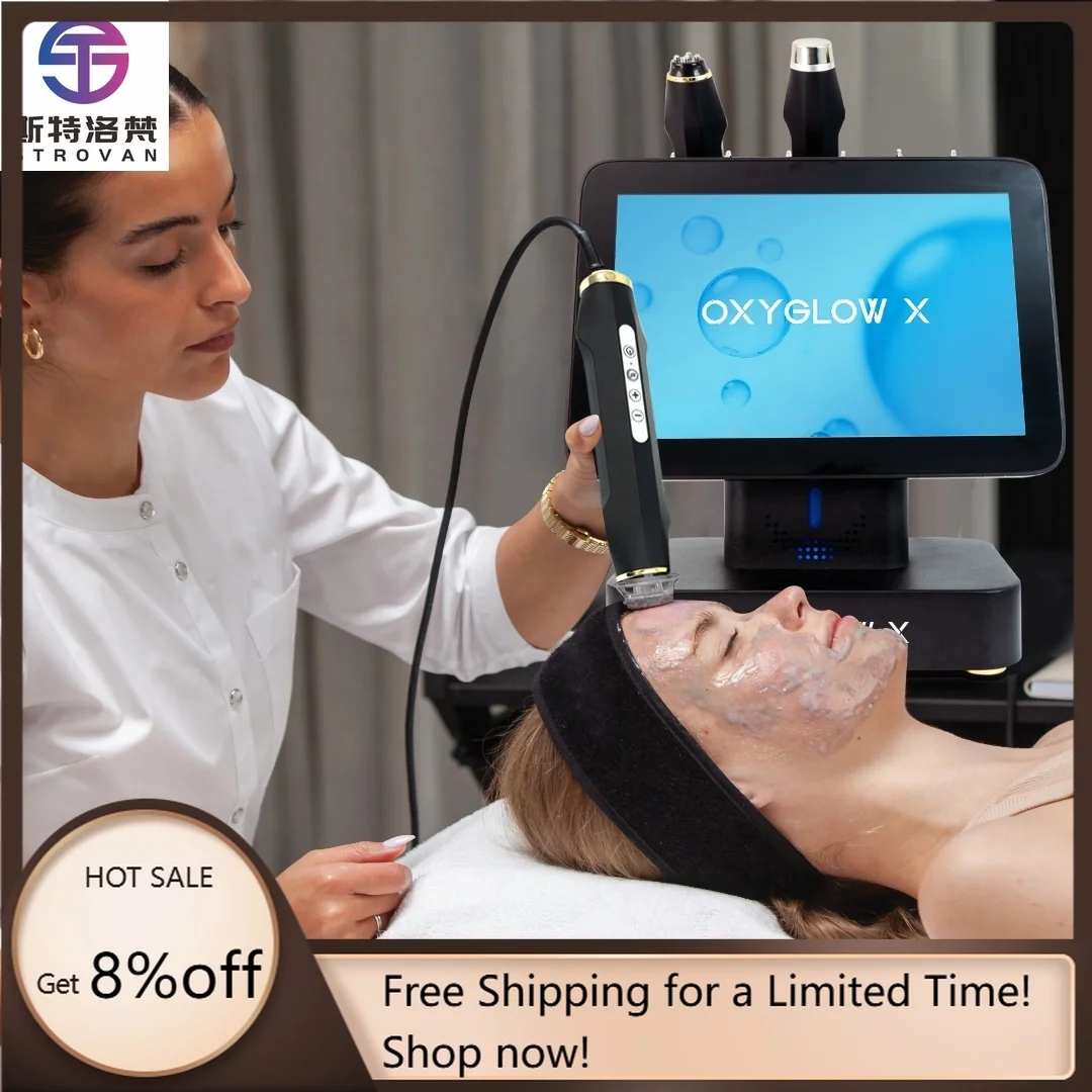 

STLF LZS Professional Oxygen Jet Machine Bright Glam Detox Hydrate Oxygen Pod Kits for Glowing