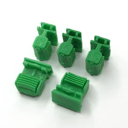 10pcs Auto Door Pillar Decorative Panel Trim Fastener Clips For VW Bora Passat Lavida Golf 4 Green Plastic