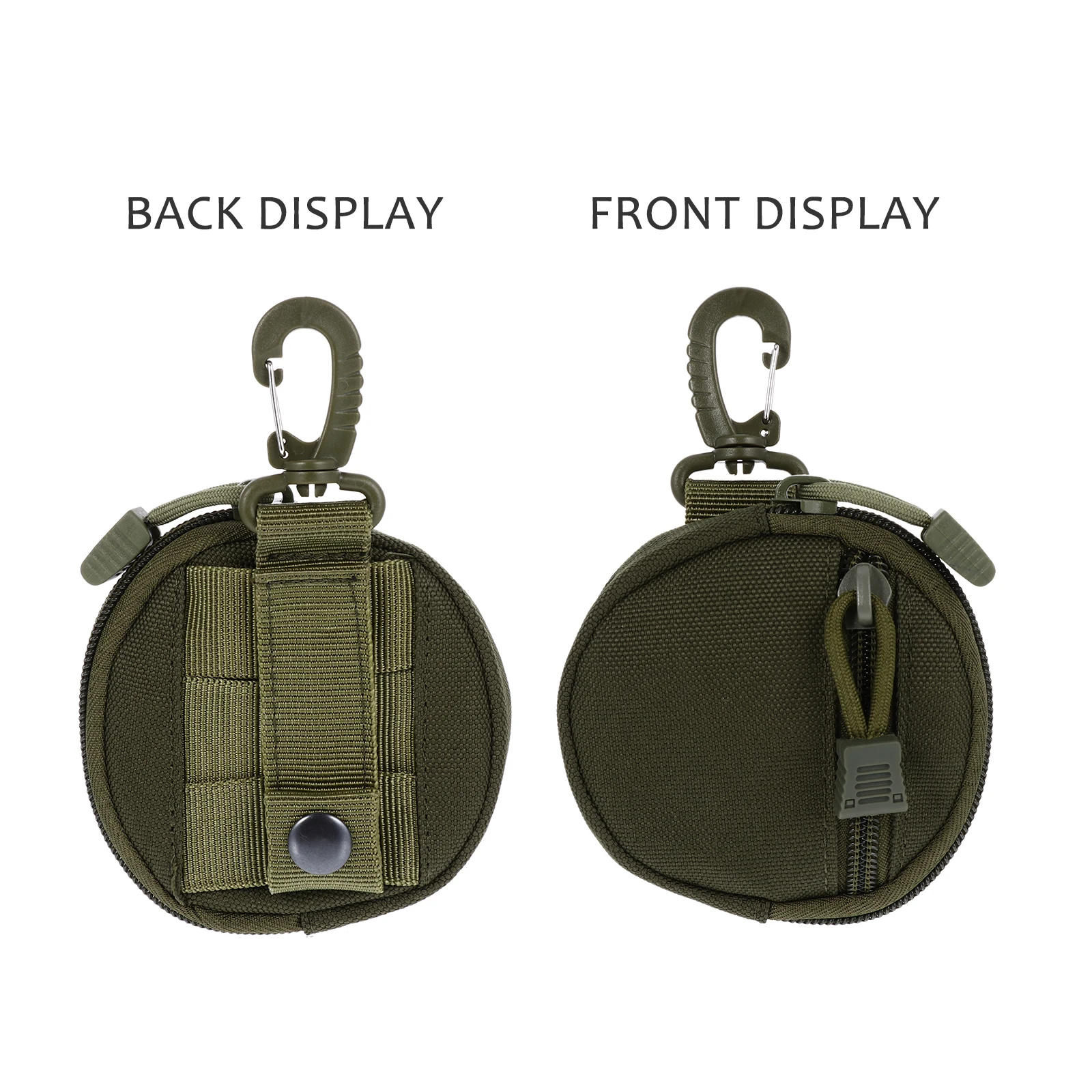 

Waterproof Pack Key Coin Storage Bag Pouches for Outdoor Round Waist Plastic Portable Men Purses Man