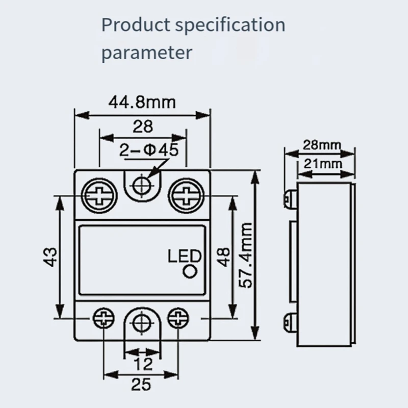 M05K Kontrol AC AC Relai Solid State Fase Tunggal Relay Solid State SSR AA Fase Tunggal