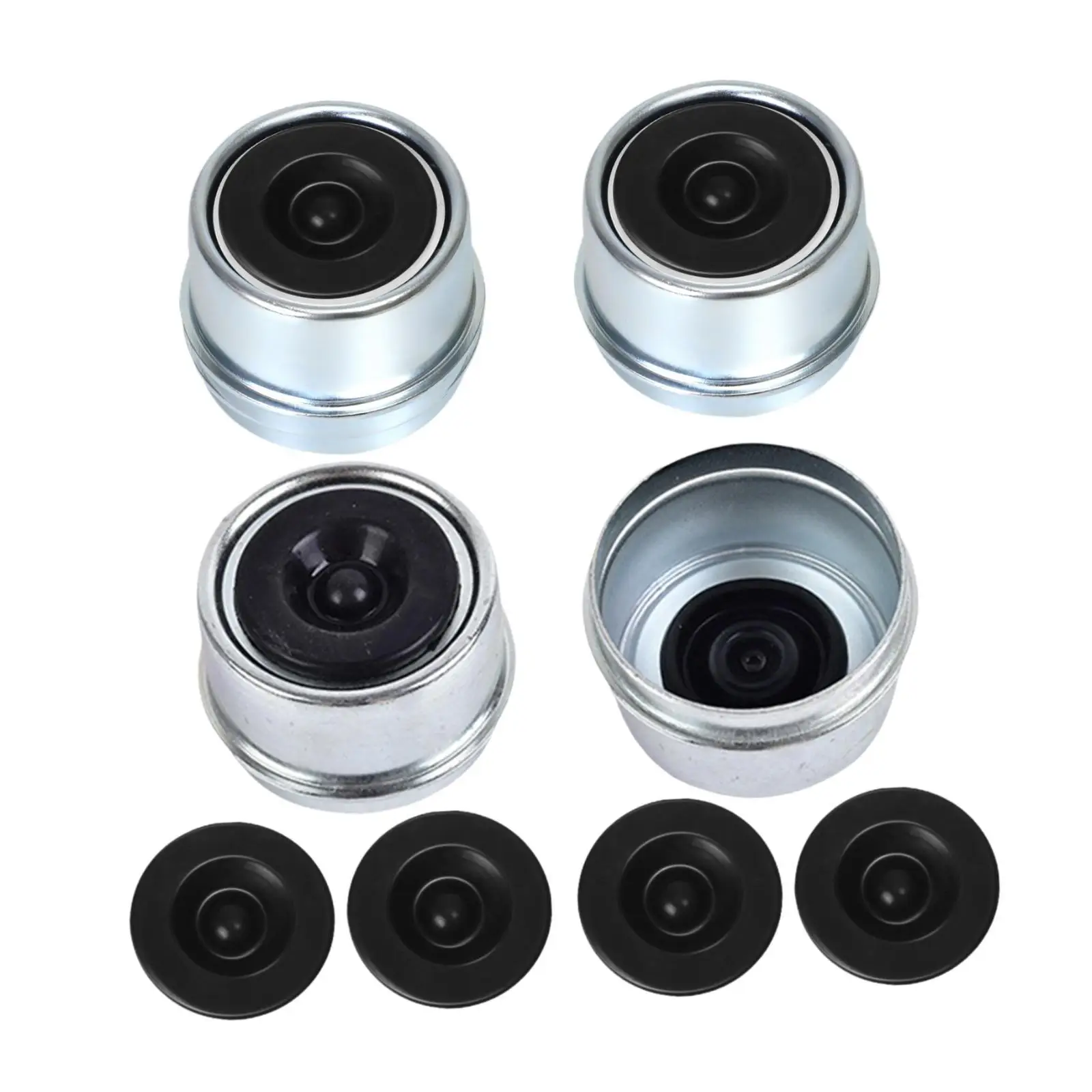 

4Pcs Trailer Hub Cover Replaces Bearing Center Replacement Trailer Cup RV Wheel