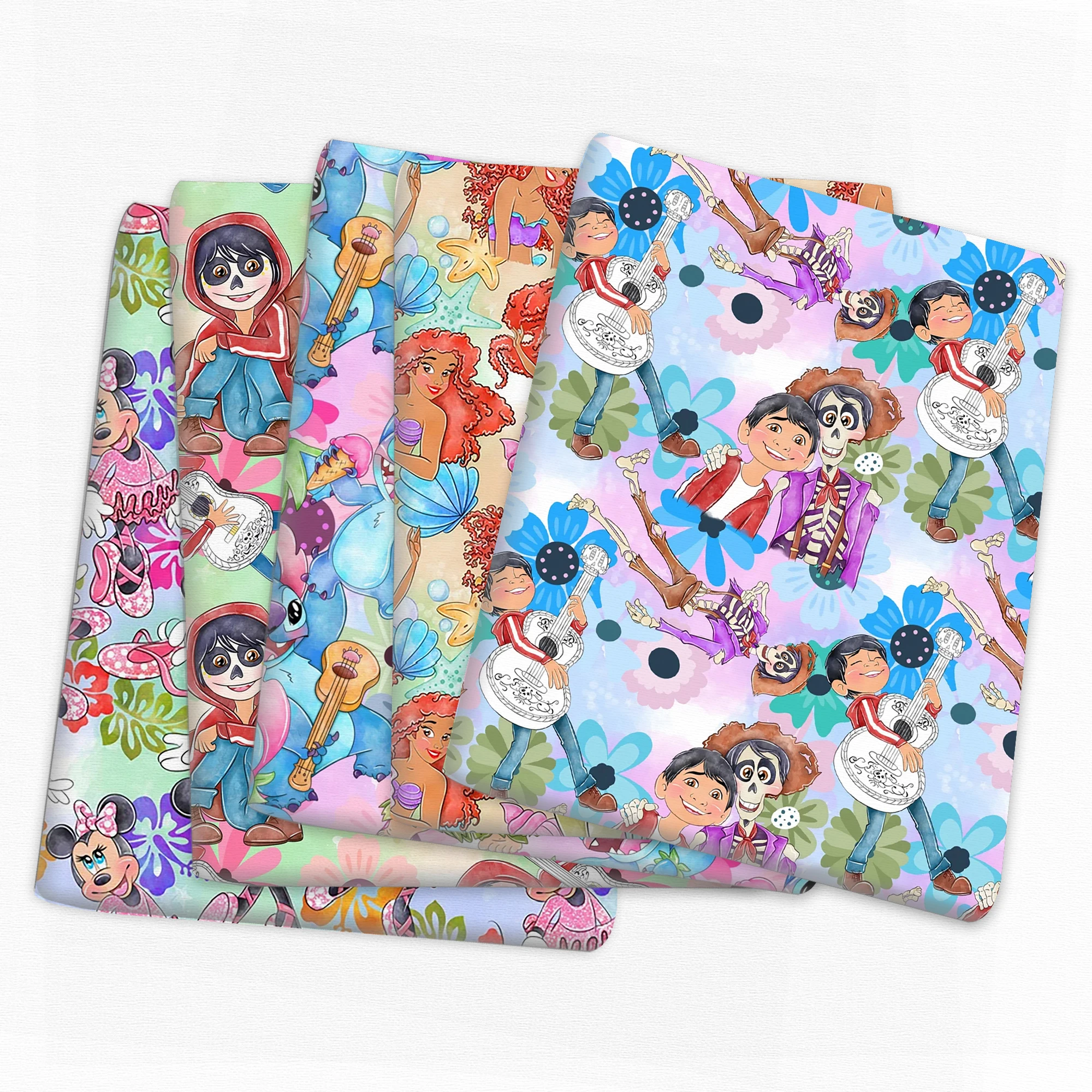 Ткань из полиэстера и хлопка для шитья, 50*145 см