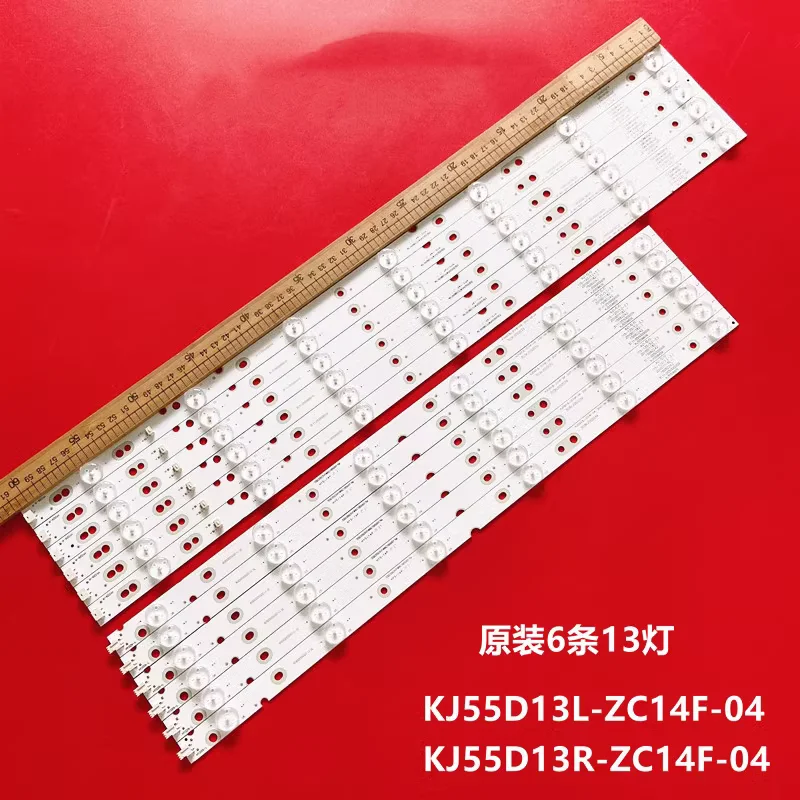 12PCS LED Strip 13 lamp KJ55D13R-ZC14F-04 KJ55D13L-ZC21F-05 303KJ550041 aktv5514 For 55