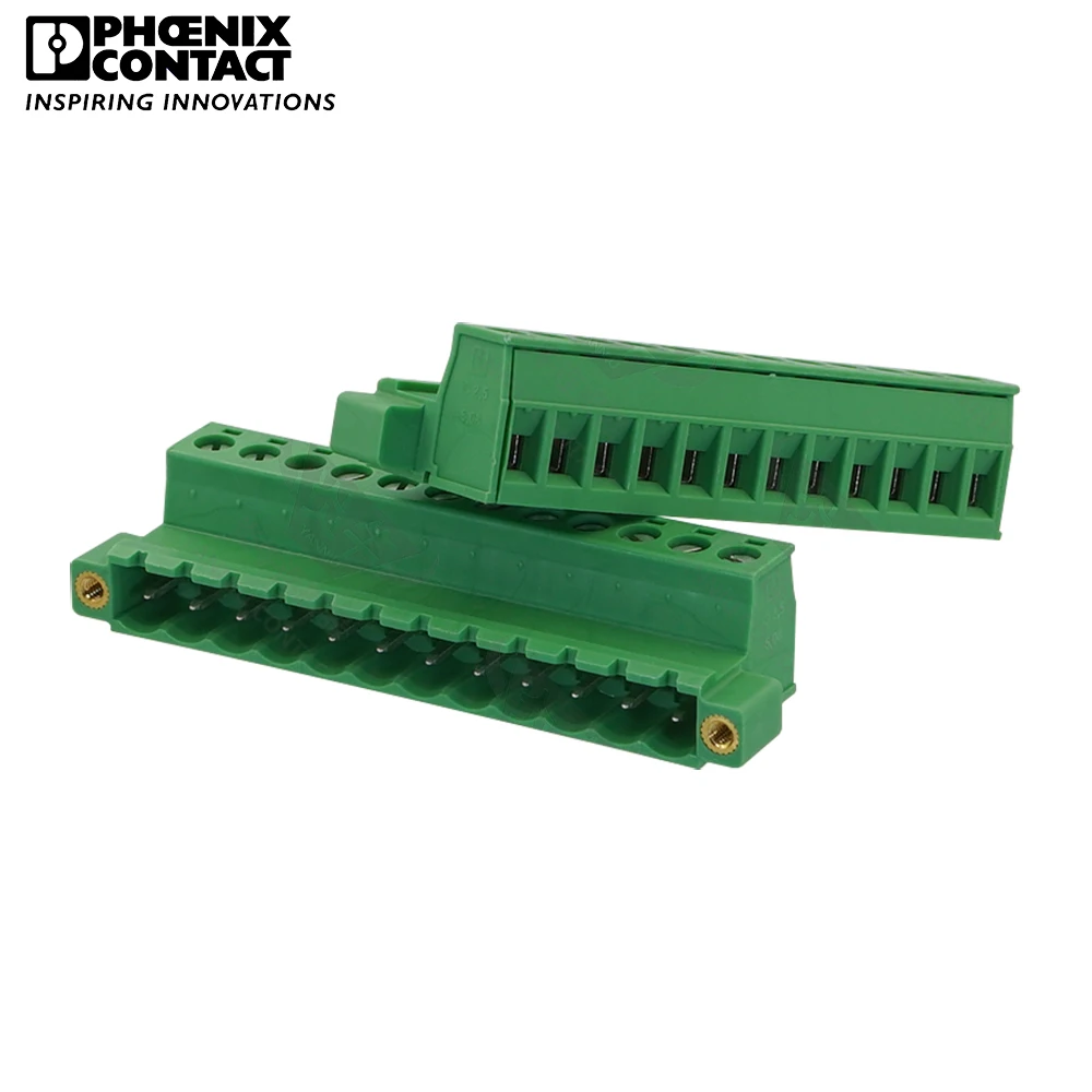 Imagem -06 - Conector Genuíno Original do Contato de Phoenix Bloco Terminal de Encaixe Pluggable do Pwb 12 Pin ic 2.5 Stgf 1825608 12a 320v 5.08 mm