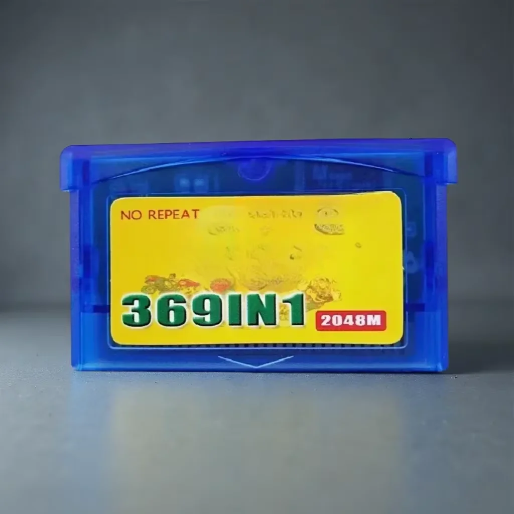 369 in 1 GBA Game Cartridge 32-Bit Retro Game Combo Card with English Software Ideal Holiday Gift for Kids view 3
