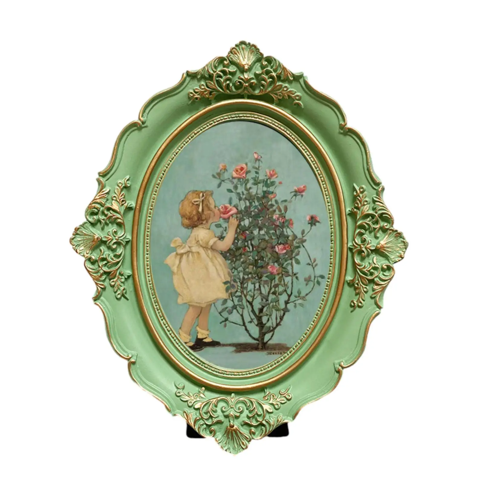 Picture Frame Elegant Baroque Antique Photo Frame for Hallway Table Wall