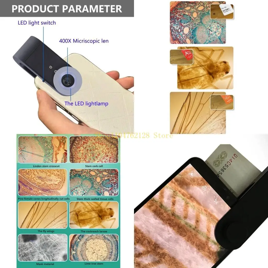 400x Microscope High-Definition Optical Lens Digital Microscope Portable Camera Magnifier Kids Gift4 best sale