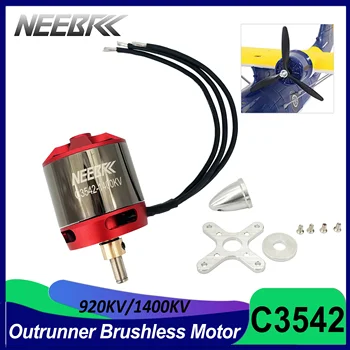 NEEBRC 3542 920KV 1400KV Outrunner 2-4S Brushless Motor for RC Fixed Wing FPV Racing Drone Glider Airplane Warbird Quadcopter