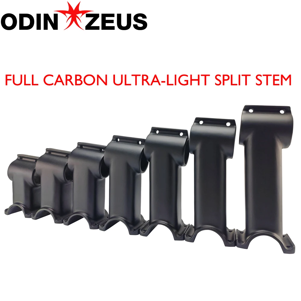 

New MTB/Road Ultralight Carbon IX4 Stem, -17°, 28.6/31.8mm Diameter, 60-120mm Length, Internal Cables, Bike Computer Mount