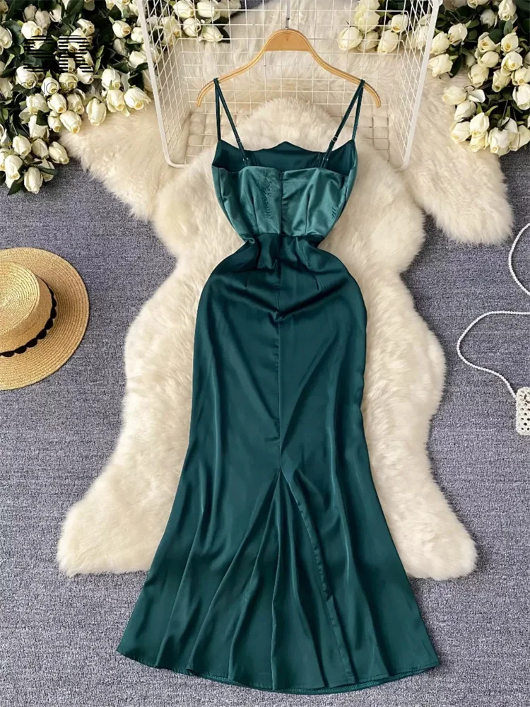 non bodycon party dresses Parthea Women's Plain Ruched Boning Corset Milkmaid Dress, Lace Up Dress, Party Dress, Fit, Tie Front