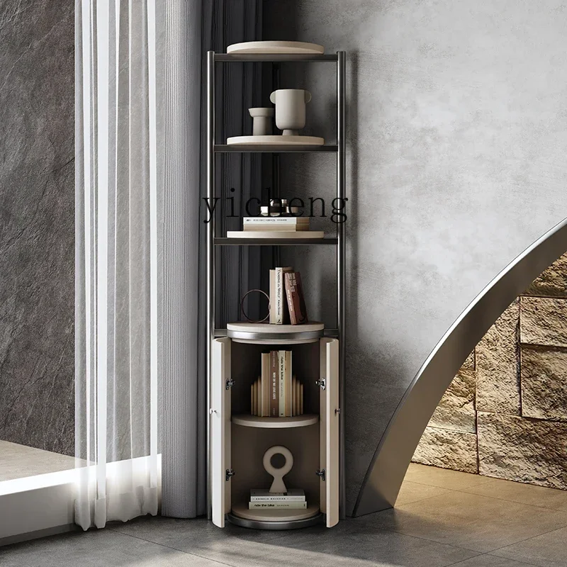 y14-  Corner Cabinet Living Room Corner Shelf Corner Triangle Wine Cabinet Storage Cabinet