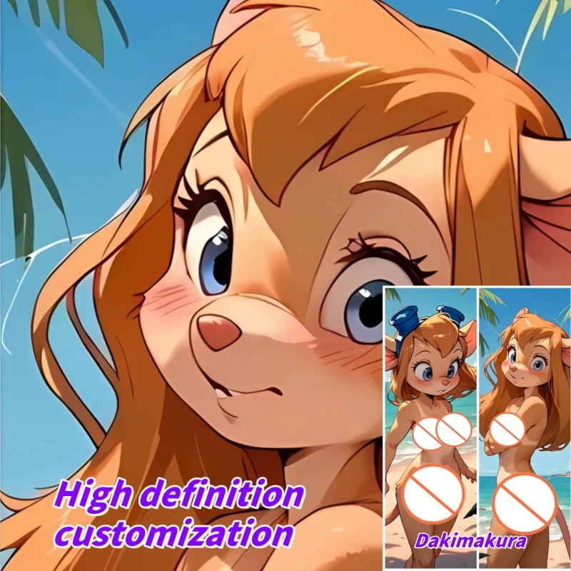 

Dakimakura Anime Animal Orcs Gadget Hackwrench NSFW Double-sided Print Life-size Body Pillow Cover Bedding Gifts