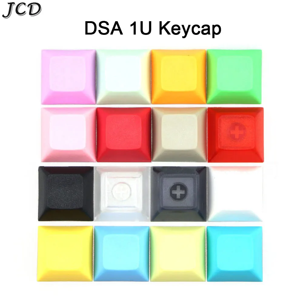 

JCD 2pcs PBT Keycap DSA 1U For Gaming Mechanical Keyboard Multiple Color Keycaps Short Ball Cap For MX Switches Keyboard