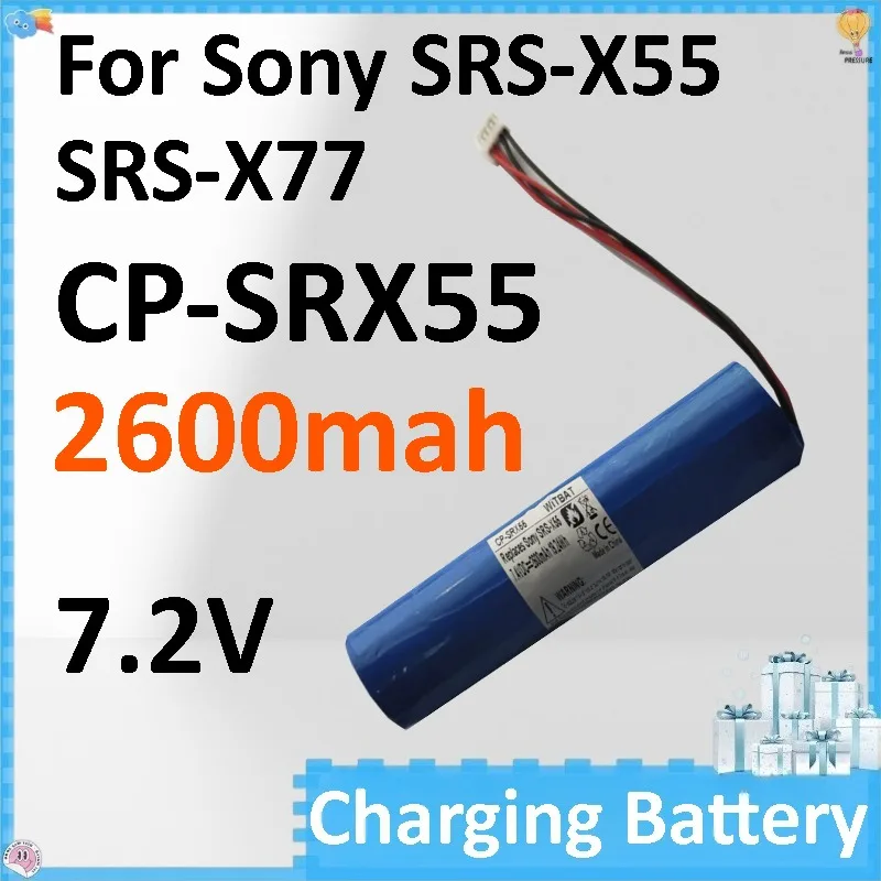 CP-SRX55 2600mAh 19.24Wh 7.2V Speaker Battery for Sony SRS-X55 SRS-X77High-Performance