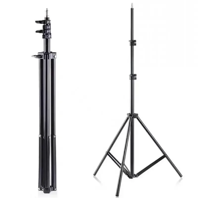 Metal Aluminum Alloy Light Stand Photography Portable Tripod with 1/4 Screw for Softbox LED Ring Light Phone Camera