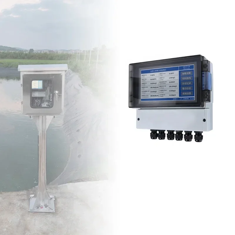 

Water multi parameter system water quality sensor pH ORP Conductivity probe Turbidity sensor Water quality monitoring system