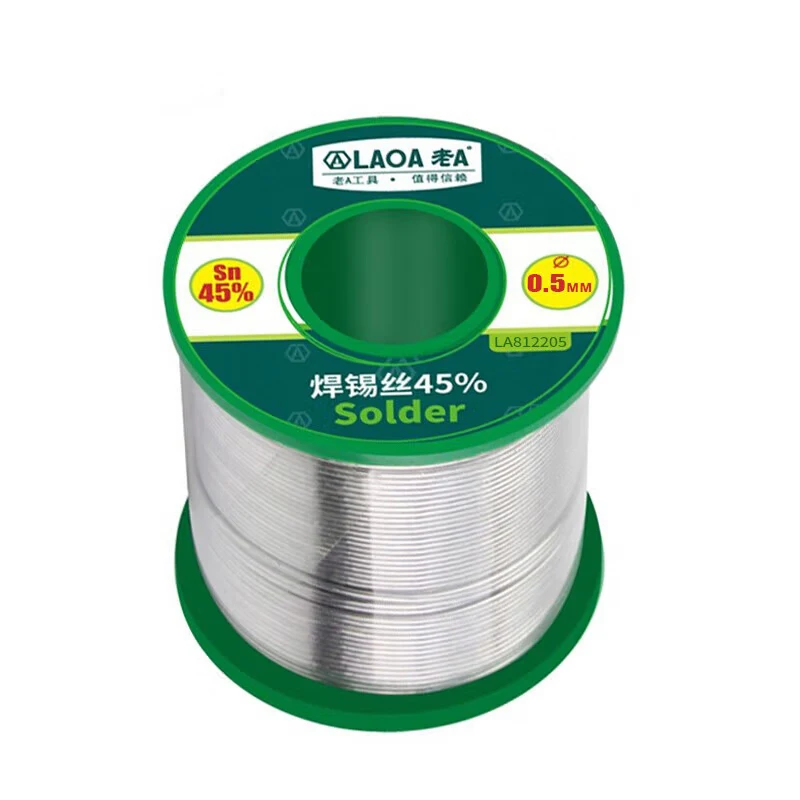 LAOA0.5 0.8 1.0 1.5 2.0mm solder wire 45% tin content rosin core flux tin wire 350g