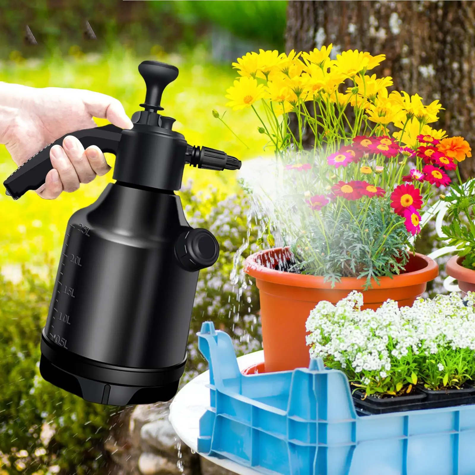 

3L Foaming Cleaning Spray Bottle Handheld Misting Bottle Household Cleaning Supplies for Garden Irrigation Toilet Salon