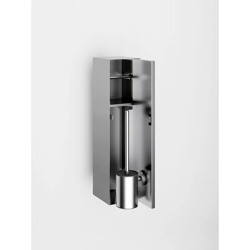 Embedded toilet brush rack stainless steel premium tissue storage custom spray gun wall cabinet wall locker