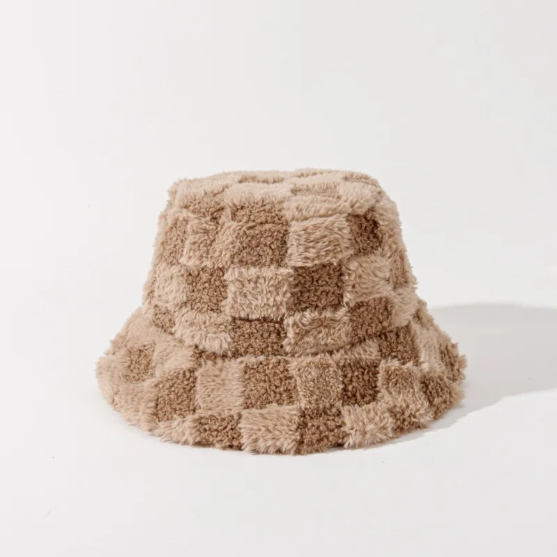 Herbst und Winter, Waffel, einfarbig, vielseitiger Fischerhut, koreanischer Stil, für den Außenbereich, warm und kältebeständig, modischer Fischerhut – Detail 9