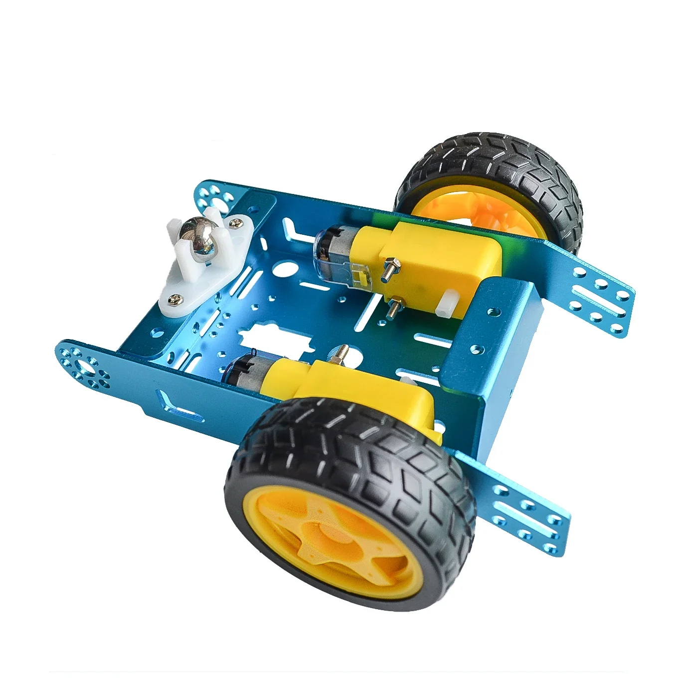Immagine 7: 1*2WD Auto In Alluminio Nuovi Giocattoli Educativi Robot Telaio In Lega Intelligente 2WD Kit Telaio Robot Intelligente FAI DA TE MBOT