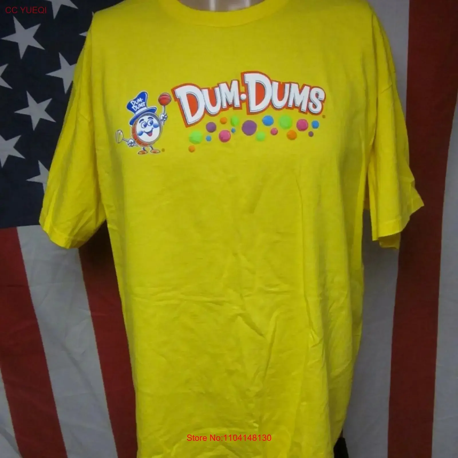 Camiseta retro DUM POPS XL con logo de Ohio Lollipops, camiseta Bryan Spangler Candy vintage, estilo lavado, versátil, a la moda, elástica