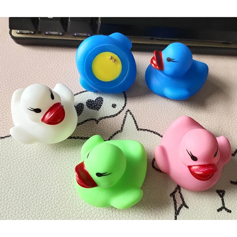 Baby Bathtub Toy Water Play LED Floating Duck for Kiddie 1/2/3 Educational Bath Shower Toy for Toddler Beach Play Toy Dropship