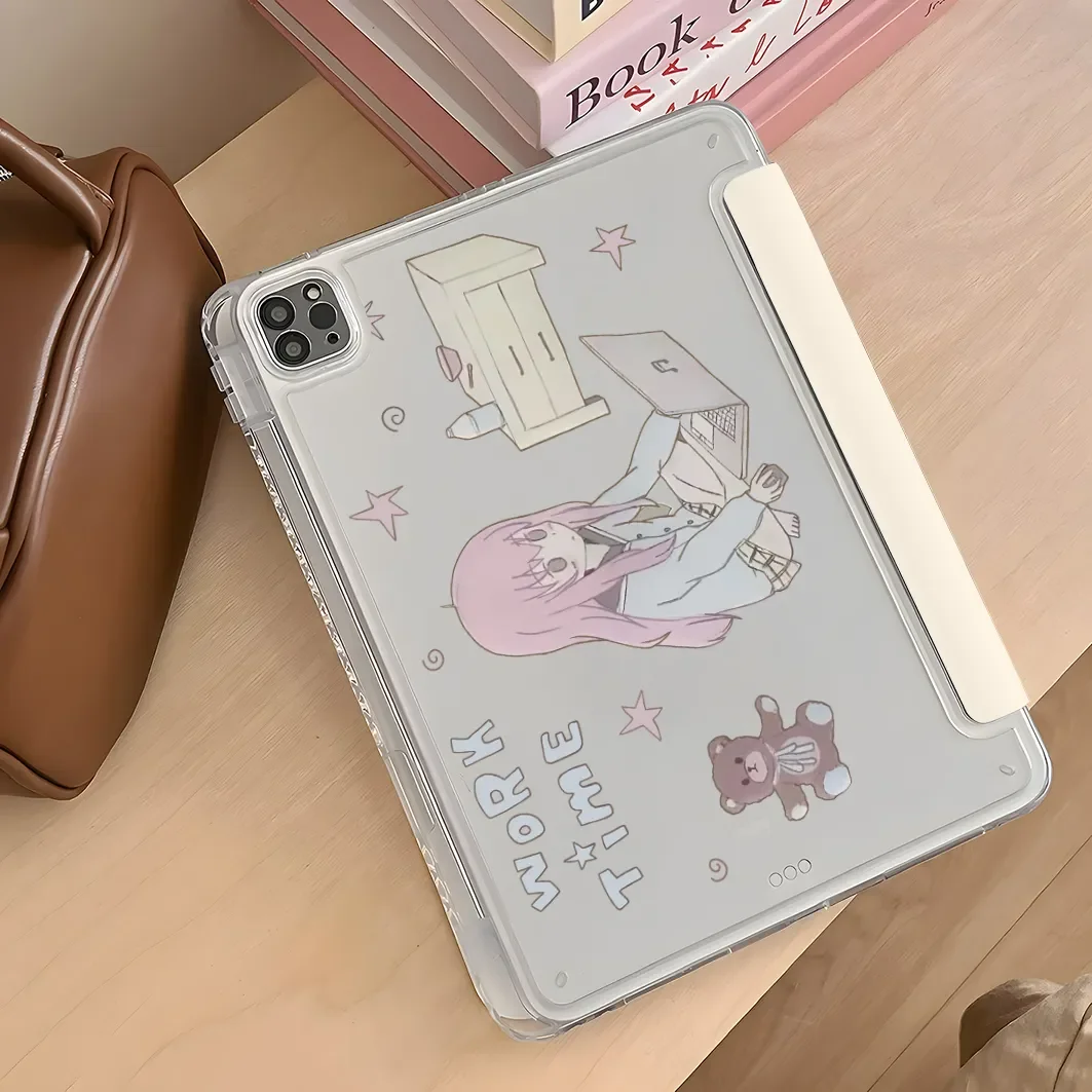 

Anime Girl Y2K Tablet Case For iPad Pro 11 12.9 13 8.3 M2 M4 M3 9.7 10.2 5/6th 7/8/9 10th 11th Mini 6 7 Air 3 4 5 6 Stand Cover