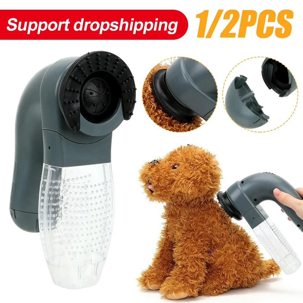 

Electric Pet Hair Sucker Portable Vacuum Cleaner Fur Hair Remover Brush Cat Dog Comb Grooming Suction Device Pet Accessories