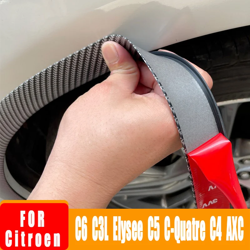 

Car Wheel-arch Leaf Eyebrow Fender Waterproof Protect Rubber Seal Strip For Citroen C6 C3L Elysee C5 C-Quatre C4 AXC Accessories