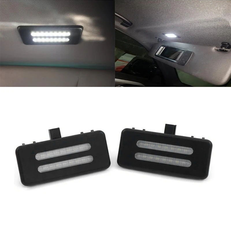 Affidabile-2 pezzi LED visiera parasole specchio cosmetico lampada da lettura per BMW X3 F25 X1 E84 X6 E71 X5 E70 E60 E61 E90 6962014