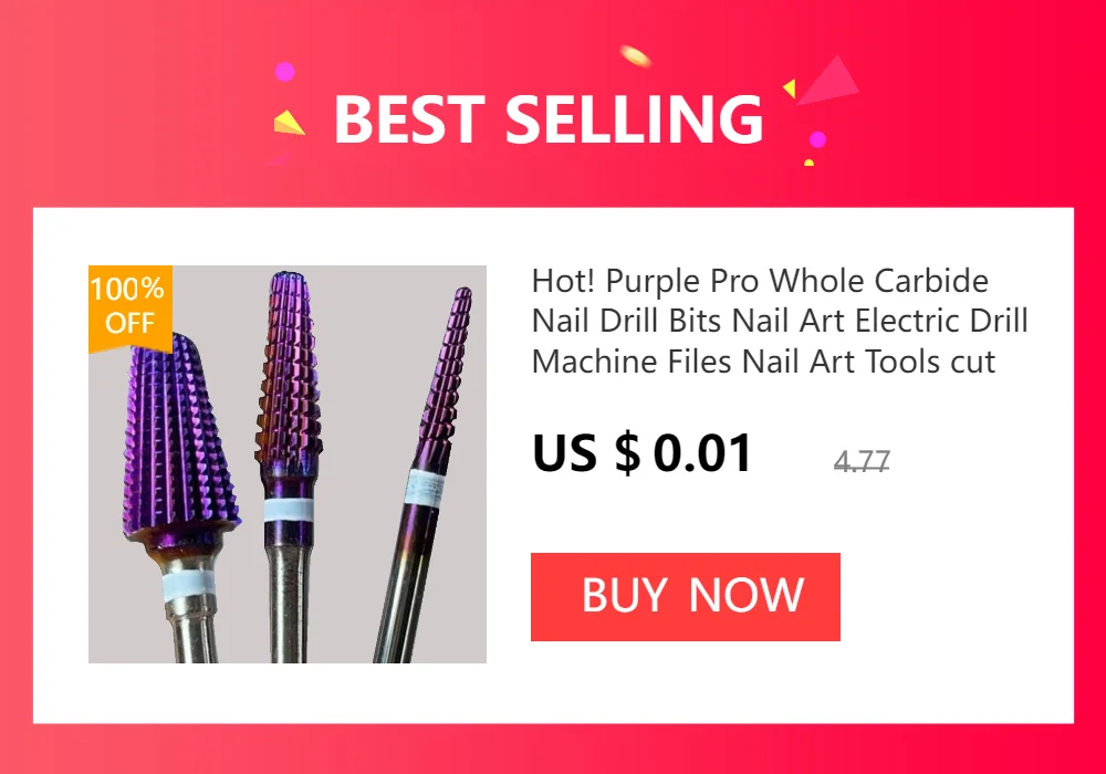 L0110D 1 PCS 3/32 "Diamant Grate Bohrer Nägel Edelstahl Cutter Für Maniküre Professionelle Entfernen Nagel Gel werkzeuge – Detail 3