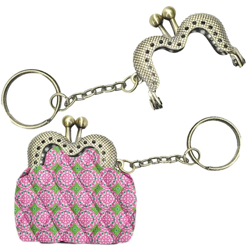 

20 шт. 4 см Золотистые, серебристые, антикварные бронзовые металлические рамки для сумок, M-образные застежки-поцелуи, фурнитура для сумок DIY