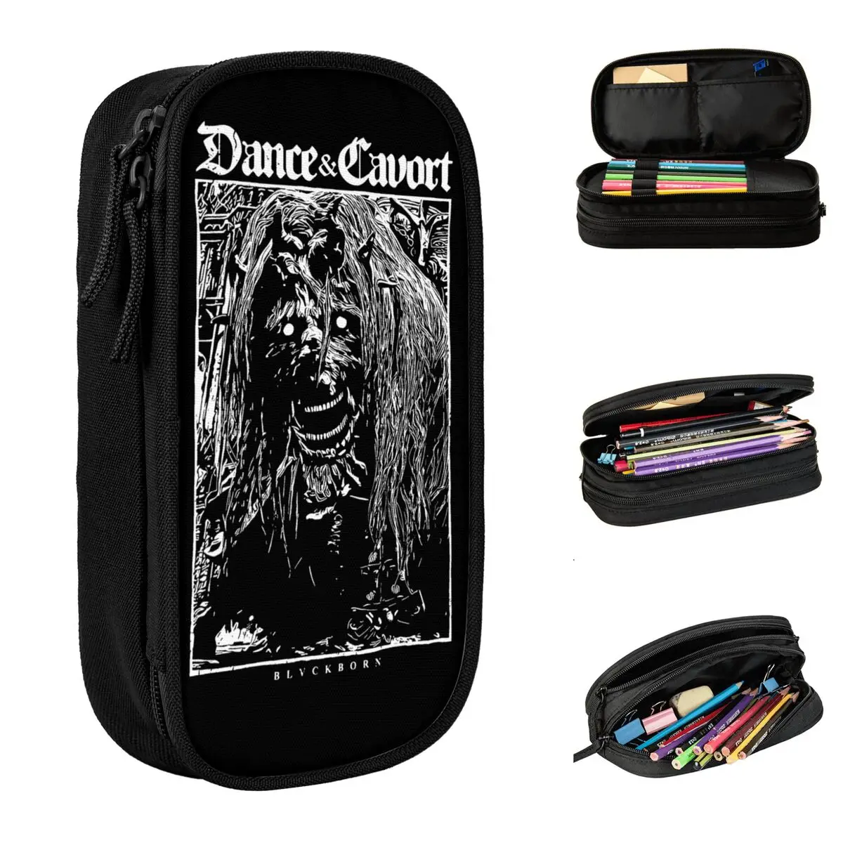 Creative Eldened Ringed Dancing Lion Game Pencil Case gamer Pencilcases Pen Box for Student Big Capacity Bags School Stationery