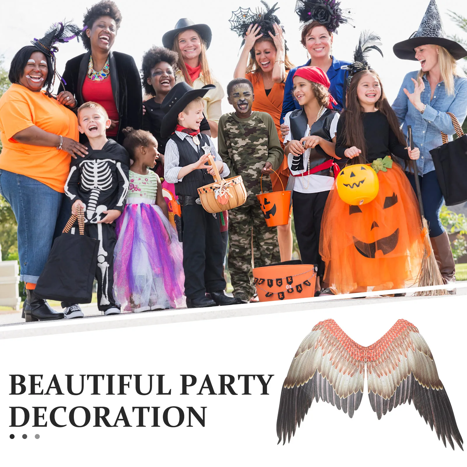 

Adult Costume Cosplay Large Wings Props Non Woven Material Durable Straps Party Accessories Stage Performance Halloween Dove