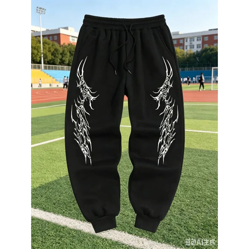 Gothic Style Men'S Casual Sports Jogging Pants, New Spring Model for Campus