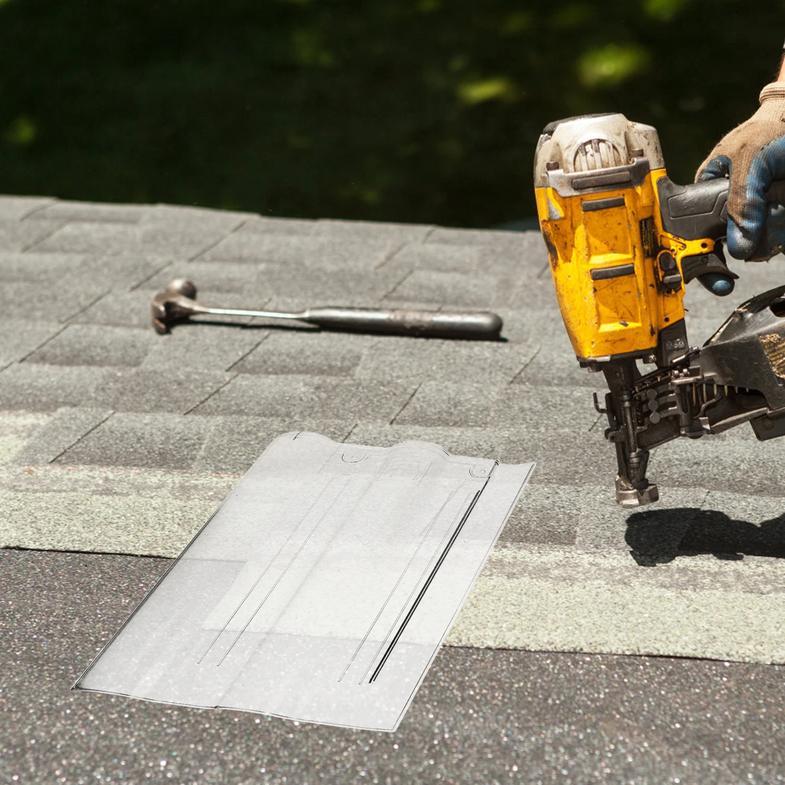 

Glass Roof Tile Sunlight Room Garden Patio Cover Durable Lightweight Windproof Rainproof Rustproof Easy Install