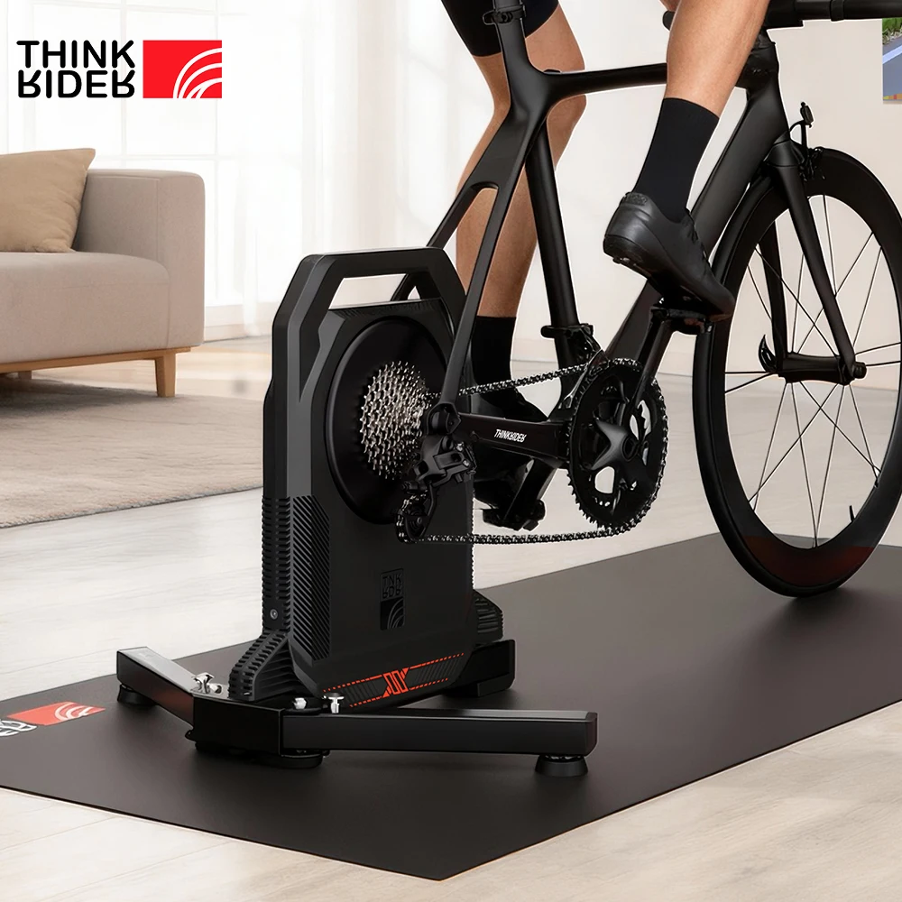 Rouleau d'entraînement vélo pliable ThinkRider XXPRO+ à entraînement direct intelligent, générant de l'électricité par l'effort du cycliste