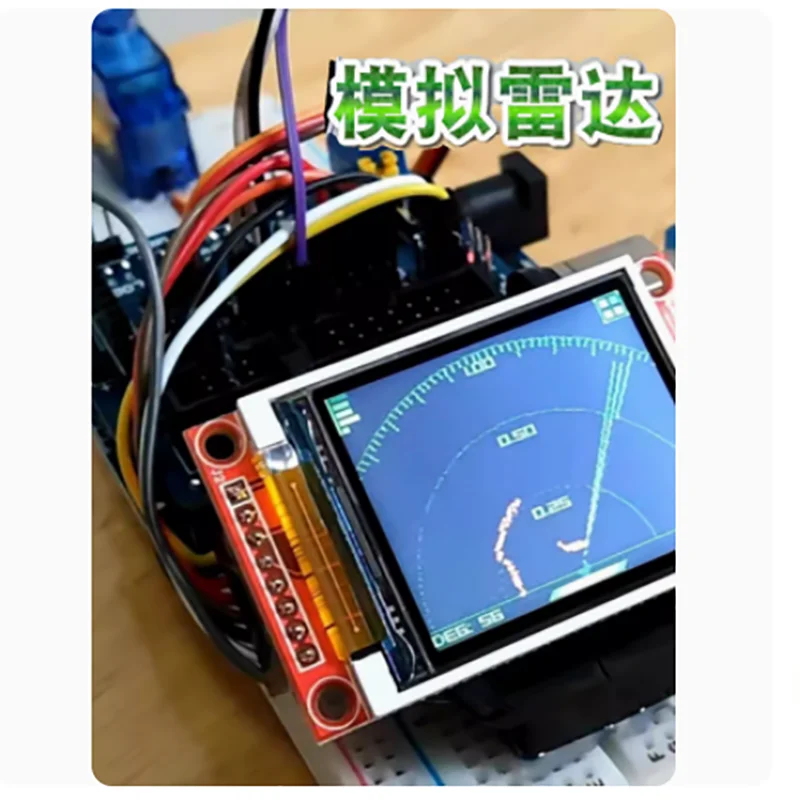 Symulacja Arduino Radar symulacja ultradźwiękowy Radar Maker DIY programowanie zestaw do nauki dla wysokiej uczniowie