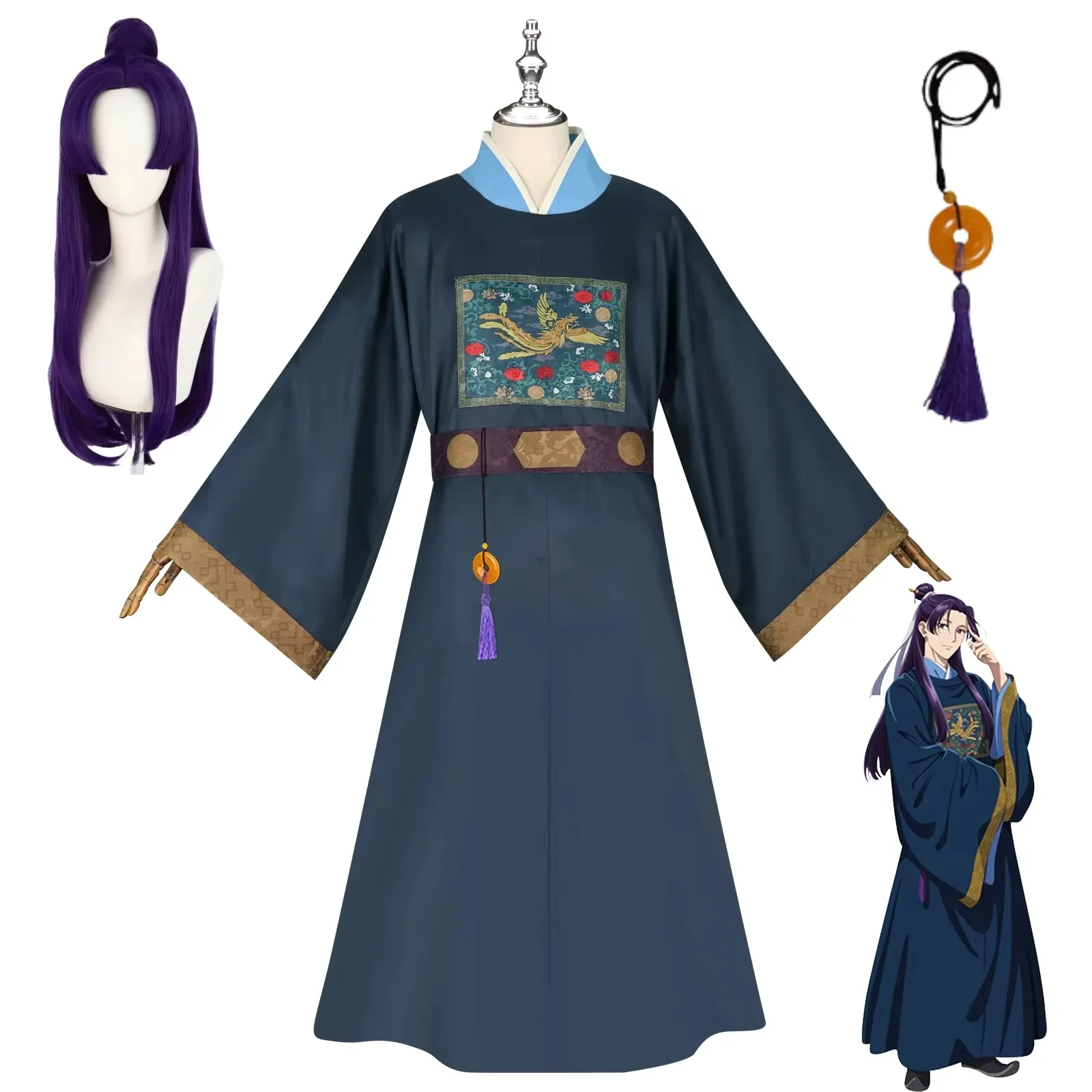 

2025 NEW Jinshi Cosplay Anime The Apothecary Diaries S2 Costume Wig