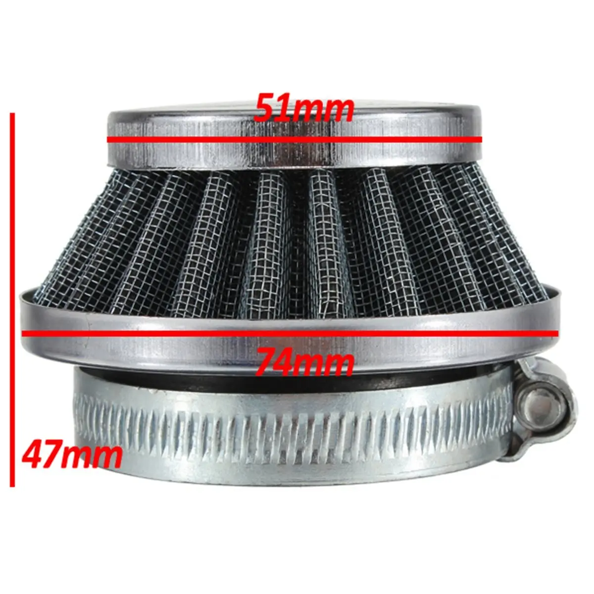 

250cc 42mm Air Filter Cleaner Universal ATVs Quad Dirt Pit Bikes Parts Gauze